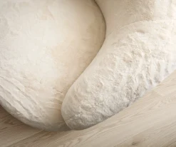 LoungesesselNova 88x88 cm Plüsch Creme-Weiß Sofort versandfertig