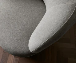 LoungesesselNova 88x88 cm Strukturstoff Soft Grau Sofort versandfertig