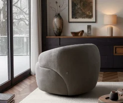 LoungesesselNova 88x88 cm Strukturstoff Soft Grau Sofort versandfertig