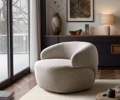 LoungesesselNova 88x88 cm Webstoff Soft Beige Versandfertig ca. 03.09.26