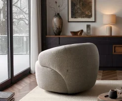 LoungesesselNova 88x88 cm Webstoff Soft Beige Versandfertig ca. 03.09.26