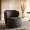 LoungesesselPulo 80x80 cm Mikrofaser Anthrazit Vintage Sofort versandfertig