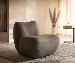 LoungesesselZena 75x85 cm Taupe Vintage Sofort versandfertig