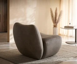 LoungesesselZena 75x85 cm Taupe Vintage Sofort versandfertig
