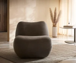 LoungesesselZena 75x85 cm Taupe Vintage Sofort versandfertig
