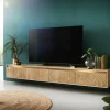 LowboardBudaya 220 cm Mango Natur 4 Türen schwebend Sofort versandfertig
