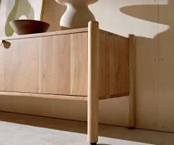 LowboardCaius 220 cm Akazie Aura 4 Türen Sofort versandfertig