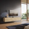 LowboardCuor 180 cm Keramik Laminam® Sabbia Eichefarbig 1 Klappe 2 Schubfächer Schwebend Sofort versandfertig