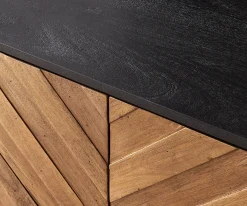 LowboardFamke 200 cm Mango Teak 2 Fächer 3 Schubladen Sofort versandfertig