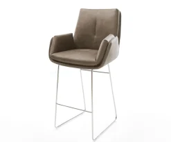 Lowboardkorpus Cuor 250 cm Keramik Beton Grau 1 Klappe 1 SchubfachClea-Flex Strukturstoff Soft Taupe Drehfuß höhenverstellbar Metall Schwarz Sofort versandfertig