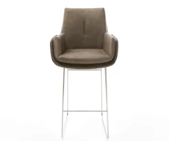 Lowboardkorpus Cuor 250 cm Keramik Beton Grau 1 Klappe 1 SchubfachClea-Flex Strukturstoff Soft Taupe Drehfuß höhenverstellbar Metall Schwarz Sofort versandfertig