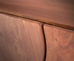 LowboardLive-Edge 220 cm Akazie Braun massiv 6 Türen Sofort versandfertig