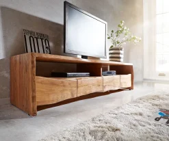 LowboardLive-Edge 190 cm Akazie Natur 4 Schübe 2 Fächer Sofort versandfertig