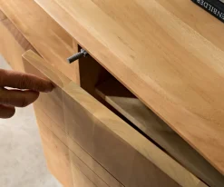 LowboardNagaru 220 cm Akazie Aura 4 Türen schwebend Versandfertig ca. 07.11.26