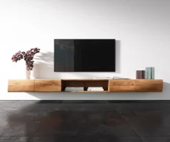 LowboardNew Live-Edge Live-Edge 240 cm Akazie Natur 4 Türen 1 Fach schwebend Sofort versandfertig