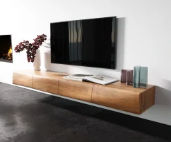 LowboardNew Live-Edge Live-Edge 200 cm Akazie Natur 4 Türen schwebend Sofort versandfertig