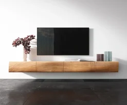 LowboardNew Live-Edge Live-Edge 200 cm Akazie Natur 4 Türen schwebend Sofort versandfertig