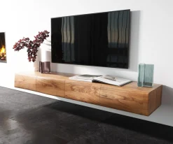 LowboardNew Live-Edge Live-Edge 175 cm Akazie Natur 4 Türen schwebend Sofort versandfertig