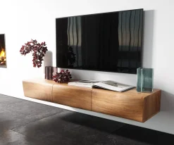 LowboardNew Live-Edge Live-Edge 145 cm Akazie Natur 3 Türen schwebend Sofort versandfertig