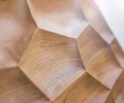 LowboardSolu 175 cm Akazie Natur 2 Türen 2 Schübe Fuß schwebend Metall Schwarz 3D-Front Sofort versandfertig