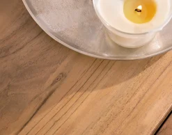 LowboardWyatt 220 cm Akazie Natur 4 Schübe V-Fuß Edelstahl Sofort versandfertig