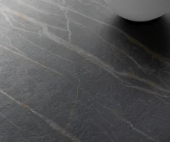 OutdoortischEdge 200x100 cm Keramik Laminam® Noir Desir Braun Kreuzgestell Rechteck Schwarz Sofort versandfertig