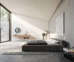PolsterbettgestellEspazio 180x200 cm Mikrofaser Taupe Vintage mit Stauraum Sofort versandfertig