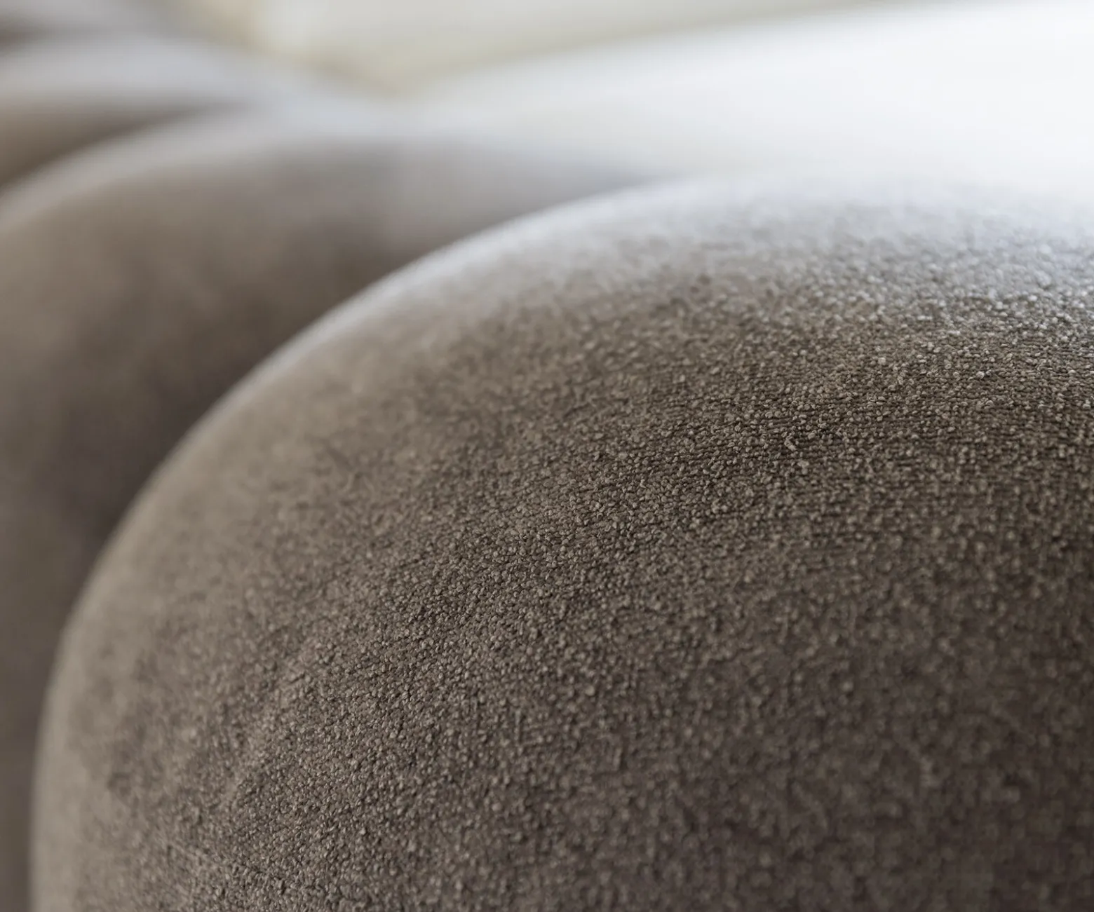 PolsterbettgestellPerlla 180x200 cm Strukturstoff Soft Taupe Sofort versandfertig