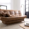 SchlafsofaViola 190x90 cm Braun Antik Optik Bettkasten Sofort versandfertig