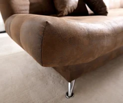 SchlafsofaViola 190x90 cm Braun Antik Optik Bettkasten Sofort versandfertig