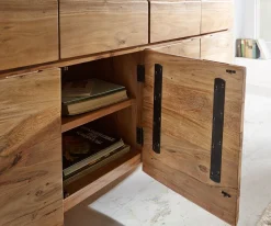 SideboardLive-Edge 172 cm Akazie Natur 4 Türen 4 Schübe Sofort versandfertig