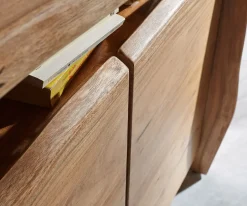 SideboardLive-Edge 145 cm Akazie Natur 3 Türen Sofort versandfertig