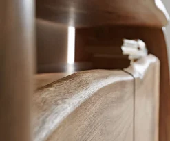 SideboardLive-Edge 145 cm Akazie Natur 3 Türen Sofort versandfertig