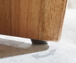 SideboardLive-Edge 145 cm Akazie Natur 3 Türen Sofort versandfertig