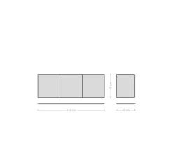 SideboardNew Live-Edge Live-Edge 145 cm Eiche Natur 3 Türen schwebend Sofort versandfertig
