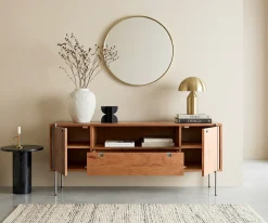 SideboardRivoro 175 cm Akazie Natur 2 Türen 1 Schubfach 1 Fach Sofort versandfertig