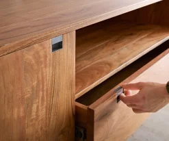SideboardRivoro 175 cm Akazie Natur 2 Türen 1 Schubfach 1 Fach Sofort versandfertig