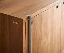 SideboardRivoro 210 cm Akazie Natur 4 Türen Sofort versandfertig
