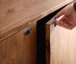 SideboardRivoro 210 cm Akazie Natur 4 Türen Sofort versandfertig