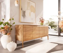 SideboardSimcha 175 cm Akazie Natur 4 Türen Sofort versandfertig