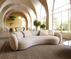 3-SitzerLarna 260x120 cm Cord Beige Sofort versandfertig