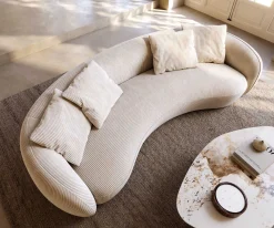 3-SitzerLarna 260x120 cm Cord Beige Sofort versandfertig
