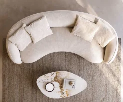 3-SitzerLarna 260x120 cm Cord Beige Sofort versandfertig