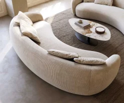 3-SitzerLarna 260x120 cm Cord Beige Sofort versandfertig