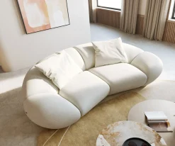2-SitzerLunna 280x170 cm Bouclé Soft Beige 2 Kissen Sofort versandfertig