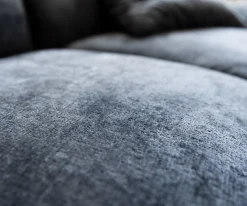 2-SitzerLunna 280x170 cm Chenille Blau 2 Kissen Sofort versandfertig