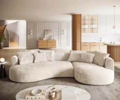 SofaEdina 330x170 cm Cord Beige Sofort versandfertig