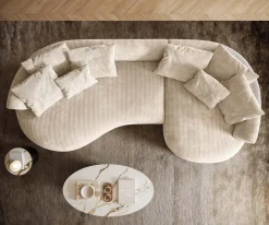 SofaEdina 330x170 cm Cord Beige Sofort versandfertig