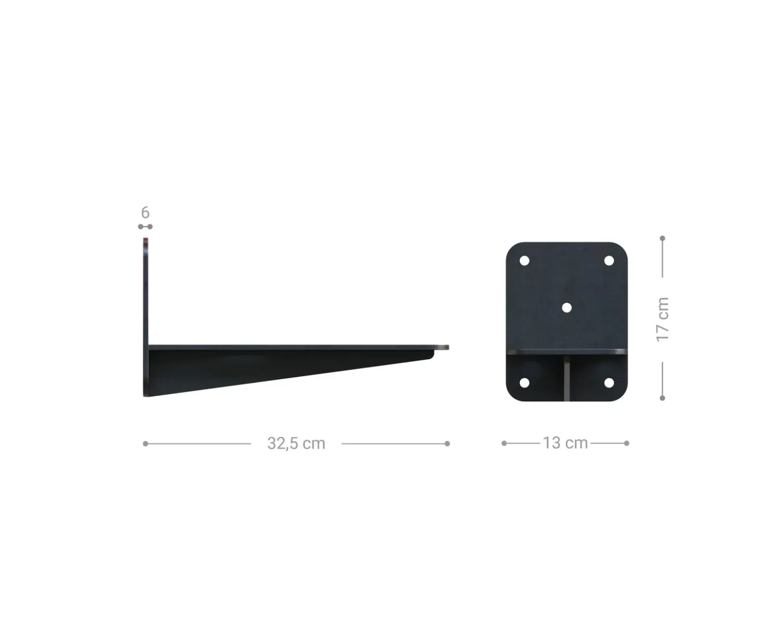WandbefestigungWandkonsole Lowboards 2er Set Schwebend TV-Tisch Sofort versandfertig