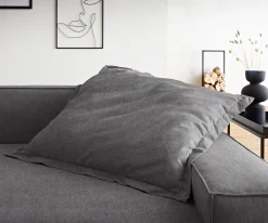 WurfkissenSirpio XL 85x85 Mikrofaser Taupe Sofort versandfertig